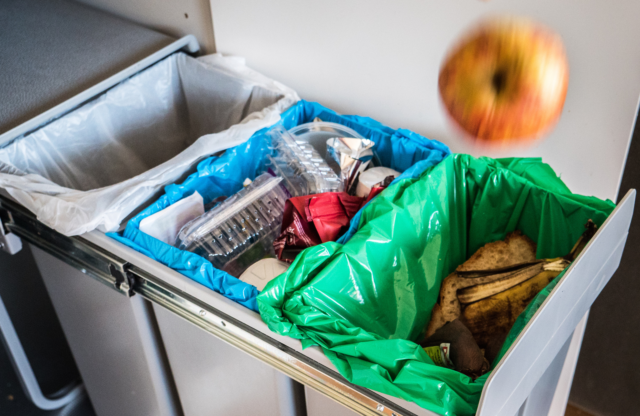 Utsortering av matavfall (foto: Jill Johannessen)