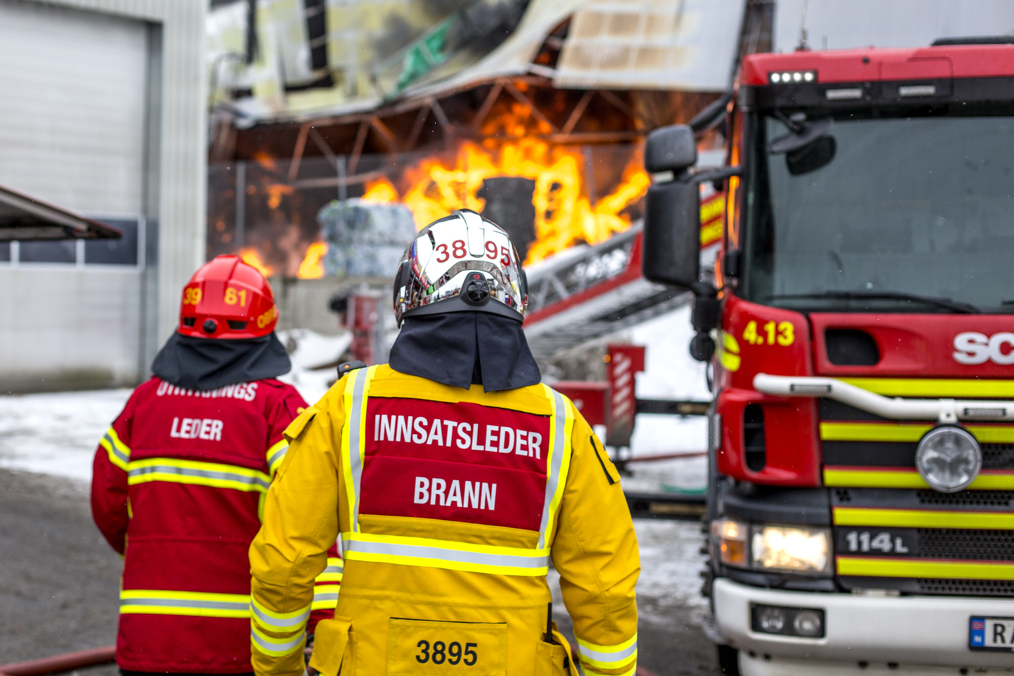 Bygningsbrann Hos Norsk Gjenvinning 2018. OBRE