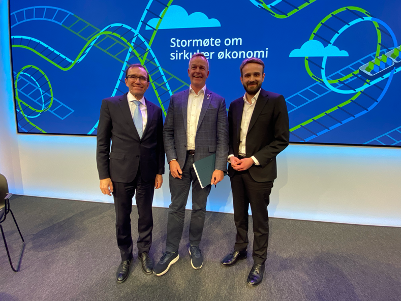 Espen Barth Eide, Øivind Brevik og Jan Christian Vestre.